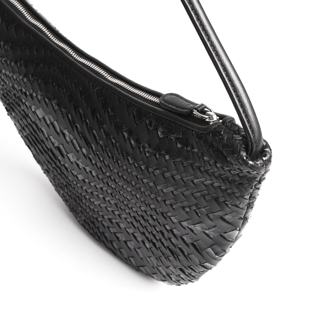 Woven crescent bag