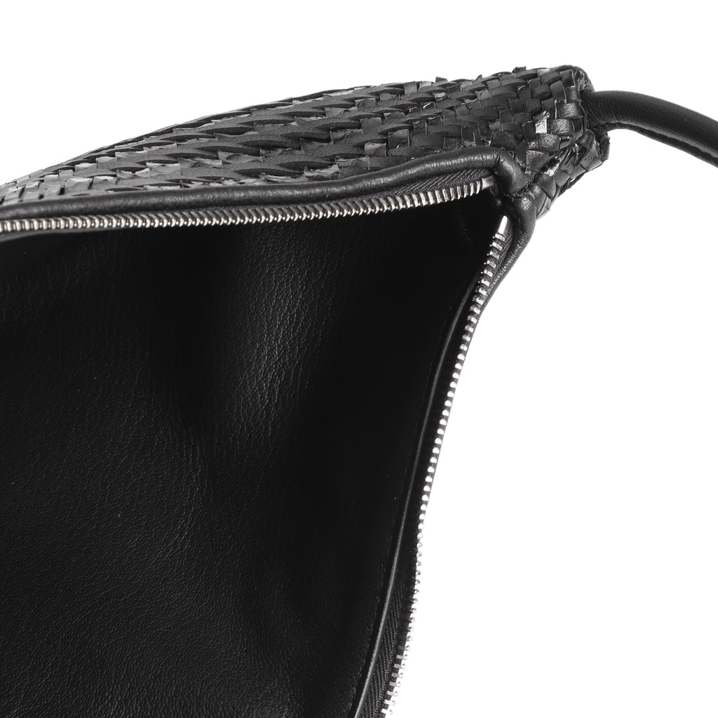 Woven crescent bag