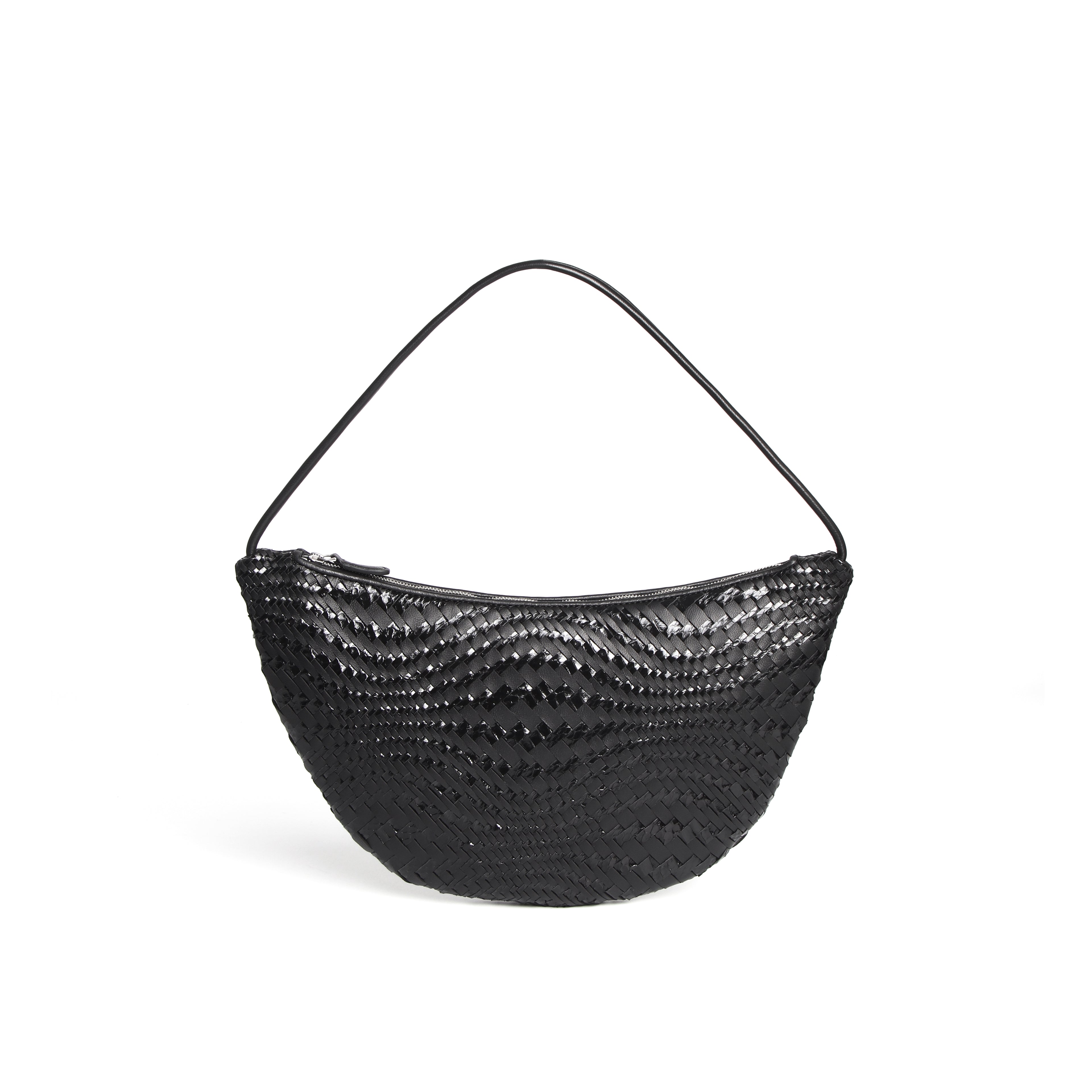 Woven crescent bag